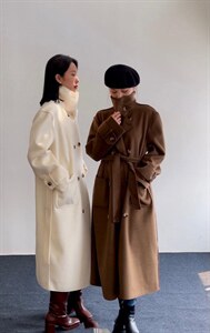 新款毛呢大衣女装中长款韩版图片
