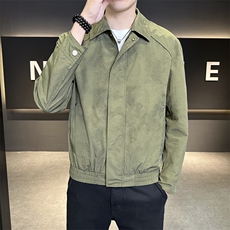 潮牌翻领夹克男简约百搭外套JK9217P100控148，男装夹克，星座914