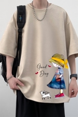 麂皮绒短袖t恤男大码半袖男JD82415-P25，男装T恤，电商A040