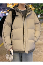 港风夜景潮牌新款连帽棉服潮流保暖棉衣M081-P90，男装棉衣，星座717