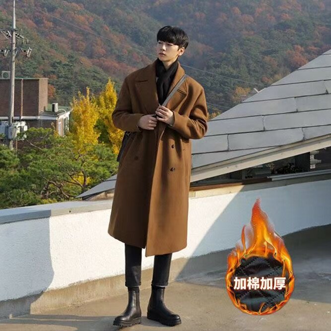 双排扣长款男装毛呢大衣1807-F55-P薄50厚55，男装毛呢大衣，星座1807