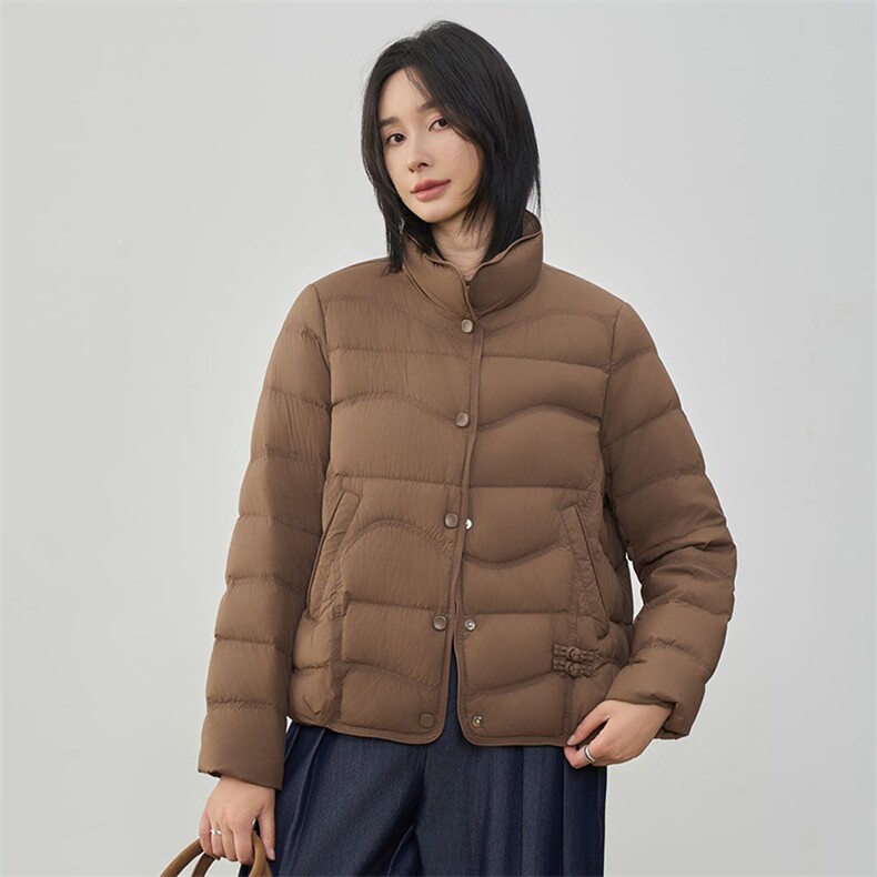 2025新款90白鸭绒羽绒服杜哪款常规无帽短款否保暖中古风白鸭绒,女装羽绒服,阳光伊恋