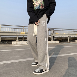 夏季情侣百搭印花休闲裤男大码宽松拖地裤A161-2-K7238-P55图片