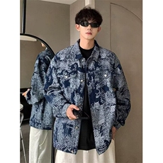 牛仔外套男士秋季ins港风休闲工装夹克春秋款痞帅上衣服J346，男装夹克，星座1116A（原606A-3）