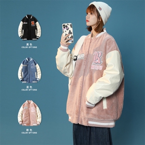 冬季中性加绒加厚棉服棒球服时尚棉衣外套男女 8890-P115控价138图片