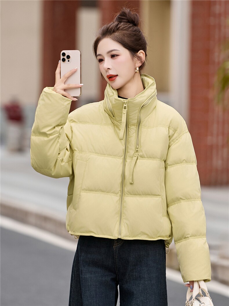 2025年冬季保暖90白鸭绒,女装羽绒服,艾尚靓装