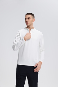 新款半拉链速干上衣时尚百搭休闲，男装卫衣，玖雅羊绒