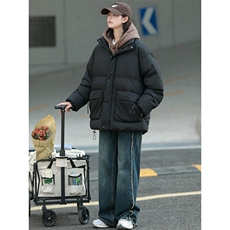 冬上新加棉加厚棉服中性宽松立领棉衣外套男女8349-P115控价158，男装棉衣，电商A441-1