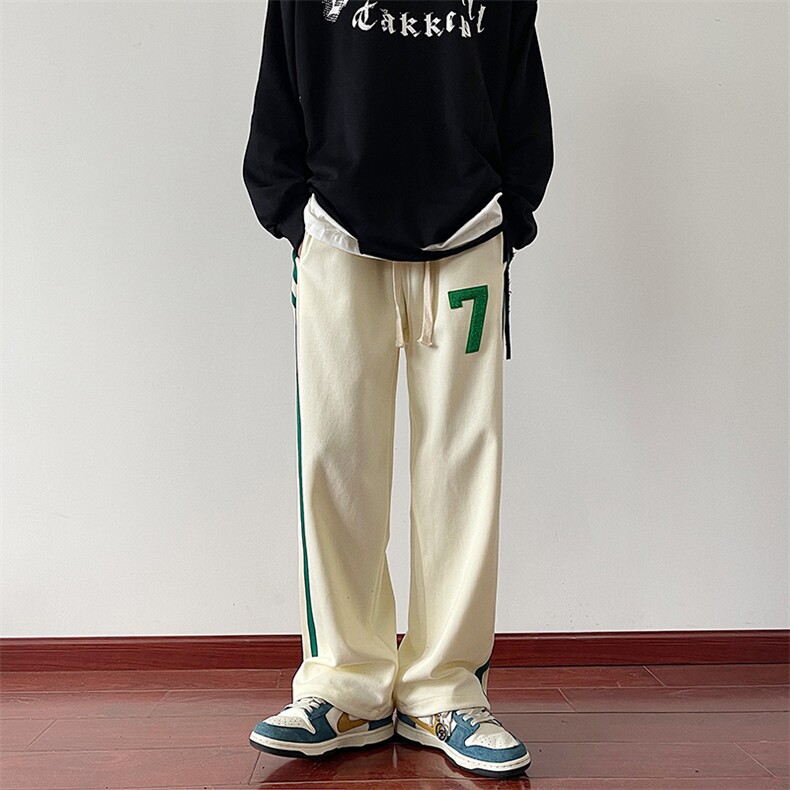 秋季织带宽松休闲裤宽松直筒长裤子227-2*K50*P60控78,男装休闲裤,星座227-2