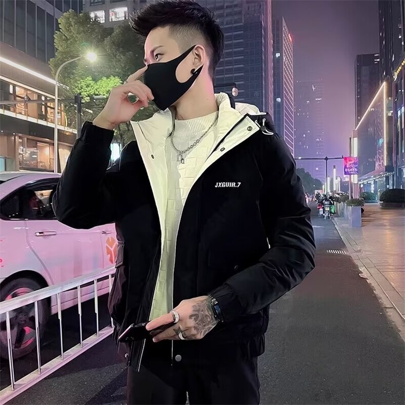羽绒棉服男款连帽潮牌棉袄子2026新款秋冬款痞帅加厚棉衣,男装棉衣,星座218-1（原230）