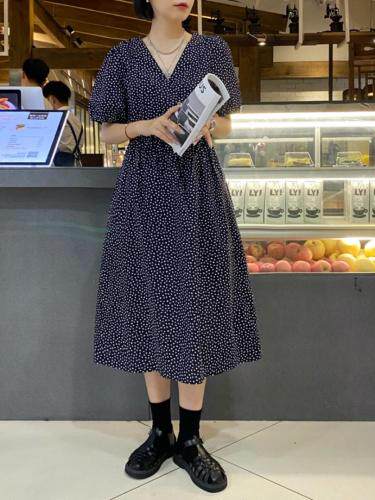 夏季新款花连衣裙，女装连衣裙，日の谷