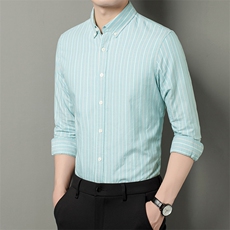 DN9203男式2023年春季新款长袖衬衫男装商务时尚休闲衬衣P65，男装衬衫，电商B360