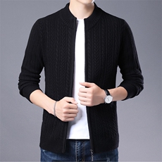 CM12007钱塘2020-2商务休闲简约纯色百搭中年男士羊毛衫P165，男装针织衫/毛衣，钱塘207-2