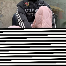 加绒加厚冬加棉拼接羊羔绒棉裤女菱格刺绣夹棉保暖长裤H656P48，男装休闲裤，星座1013-1