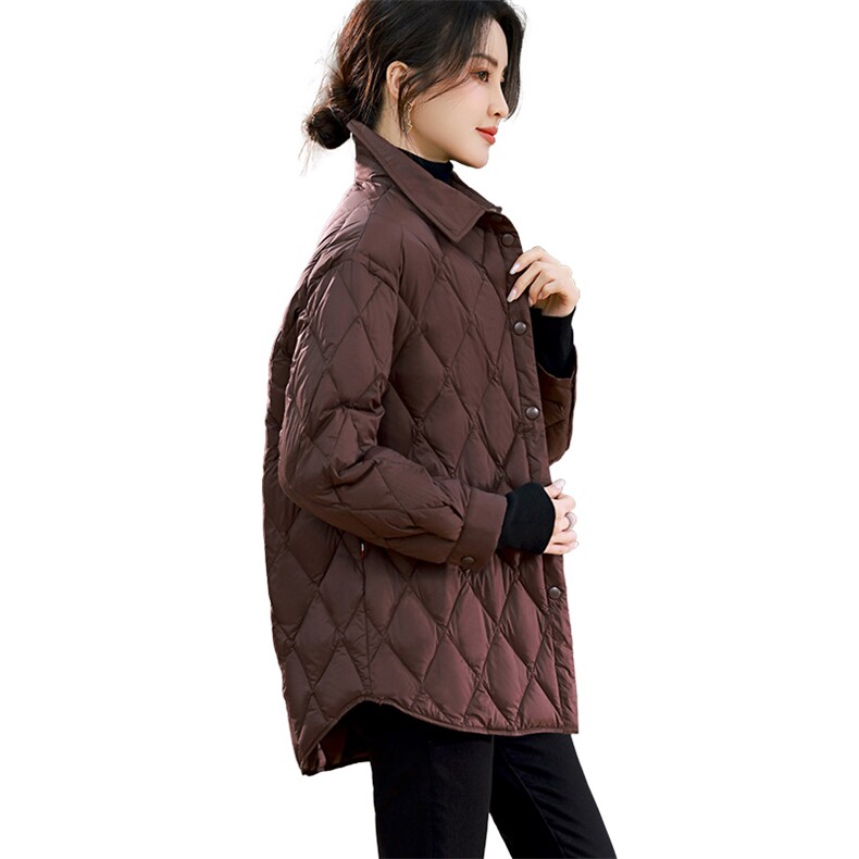 2023冬装新款时尚百搭潮流气质短款休闲减龄羽绒服外套女,女装羽绒服,丽影随形