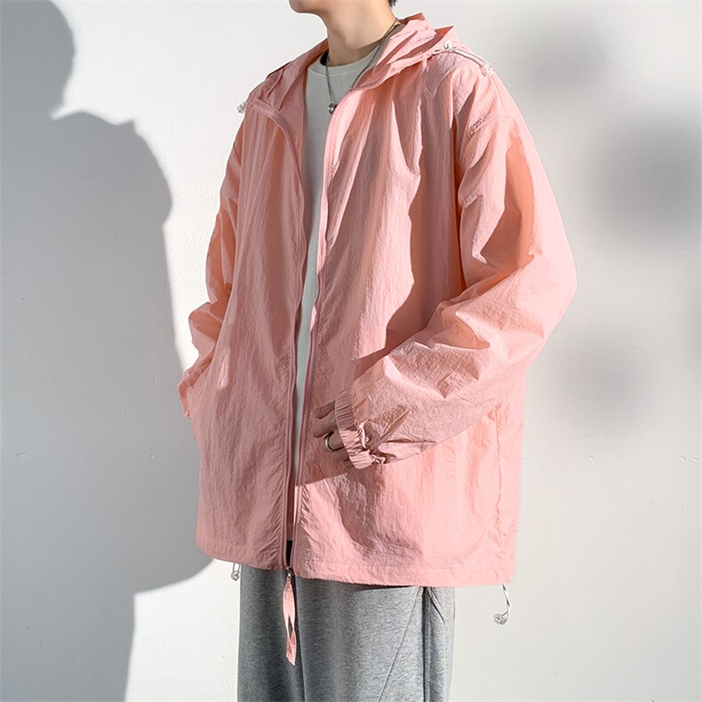 F777P45防晒指数50+薄款宽松大码港风防晒衣夹克皮肤衣，男装防晒衣，星座1204-3