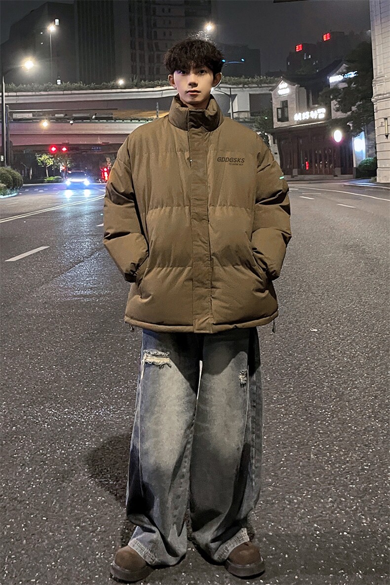 外景冬季加厚面包服男潮ins韩版宽松保暖棉衣立领外套MF9369/P90,男装棉衣,电商B316