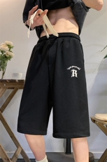 2025夏季新款华夫格沙滩五分裤男女休闲中裤宽松短裤衩K1070-P26，男装牛仔裤，星座207