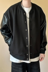 主推现货拼接皮衣夹克外套男A351-AP2516-P95，男装夹克，电商A351