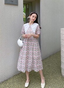 2022 夏季连衣裙 花裙子图片