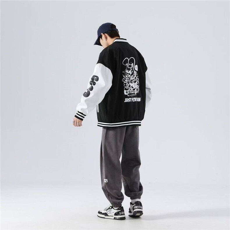 外套男女同款春秋新款百搭宽松情侣棒球服夹克JK848-P40,男装夹克,星座208-5