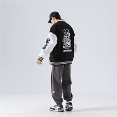 外套男女同款春秋新款百搭宽松情侣棒球服夹克JK848-P40，男装夹克，星座208-5