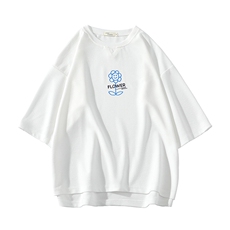 春夏季七分袖t恤男大码五分袖男短袖中袖网格挂拍Q11274-P30，男装T恤，电商A040A