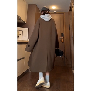 春季2026新款风衣Q2589-TP85不 长款女韩系过膝长情侣外套男图片