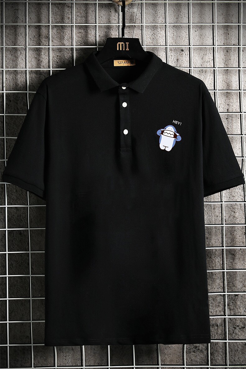 PL57167-P35翻领短袖polo衫男大码胖子半袖t恤男有领保罗衫,男装Polo衫,电商A040A