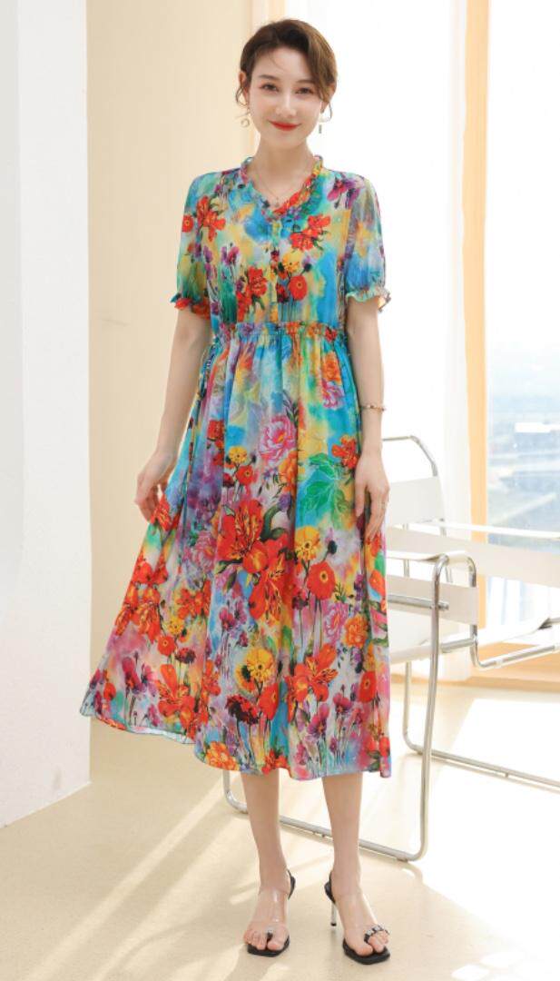 2022夏款连衣裙，女装连衣裙，韩琦薇