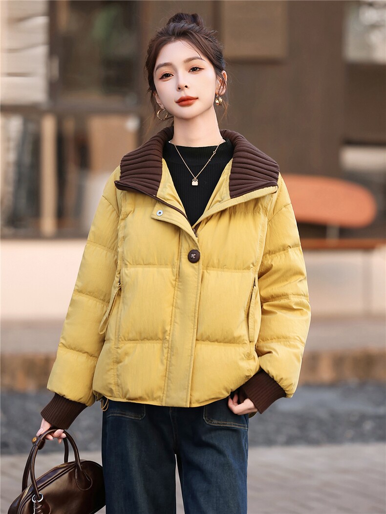 2025冬装新款白鸭绒保暖羽绒服,女装羽绒服,鑫鑫格