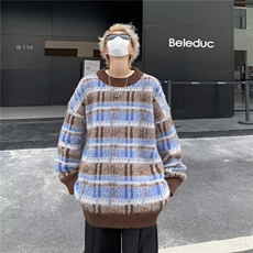 polo领毛衣男秋冬季翻领针织衫美式潮流宽松慵懒风外套，男装针织衫/毛衣，星座716-4