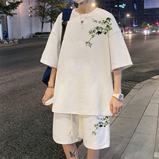 套装！华夫格套装短袖T恤短裤男TZ215-特P38，男装T恤，电商B367