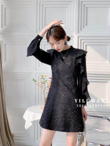 现货春装新款连衣裙款式丰富你想要的我们都有欢迎采购，女装连衣裙，一露玛娜