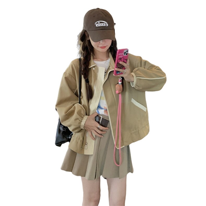 【首-发新品】现货2023年秋季新款撞色外套ZB212-2380-P125-K175,女装短外套,浙宝285（原212）