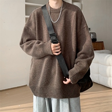 品质情侣针织圆领纯色毛衣男A367M2405P55，男装针织衫/毛衣，电商A367
