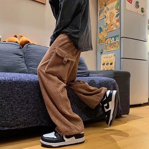 日系复古工装裤男ins潮牌菠萝格休闲裤A542P42，男装休闲裤，星座1116-2
