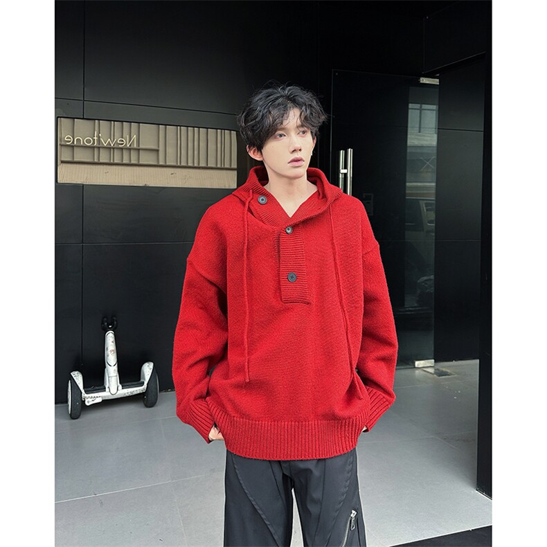 毛衣连帽毛衣男款秋冬穿搭潮牌cleanfit针织外套MY09543-P68,男装针织衫/毛衣,星座308B-2