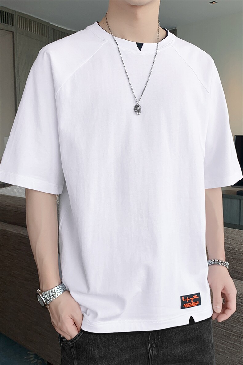 短袖t恤店主风男士圆领潮流体桖夏季衣服TC3011-P25,男装T恤,星座717