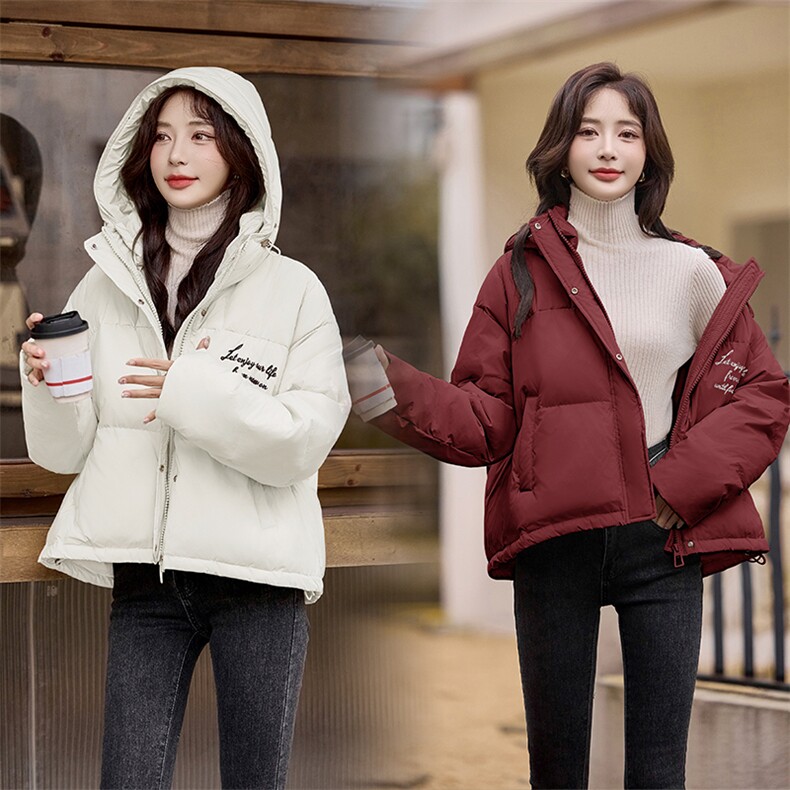 现货秒发2024冬装新款韩版白鸭绒保暖外套羽绒服外套,女装羽绒服,星宇服饰