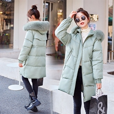 高级羽绒棉服女冬季2022年新款ins韩系棉衣中长款棉袄加厚外套潮，女装棉衣/棉服，雅佳俏