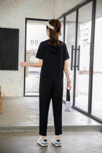 现货供应：冰丝休闲套装M一XXL，女装套装/套裙，拉思维加丝