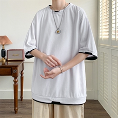 2025夏新款男士宽松短袖t恤T824P30，男装T恤，星座1108