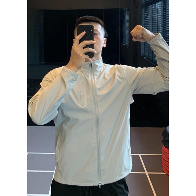 春夏款高品质冰感速干防晒服男女休闲户外运动外套透气机能风夹克,男装防晒衣,电商A443