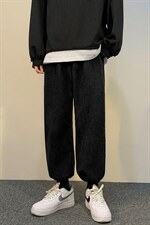 运动风加绒2021九分休闲裤潮流百搭长裤 TY040-1-P35加绒批40图片