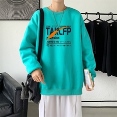 Y2466P38男2024春秋季运动开衫潮牌ins潮流休闲上衣圆领卫衣，男装卫衣，星座510A-1