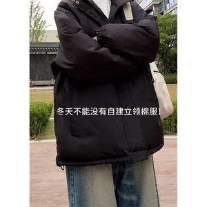 现货高品质美式高街冬季重磅三防加厚羽绒棉衣厚外套面包棉服图片