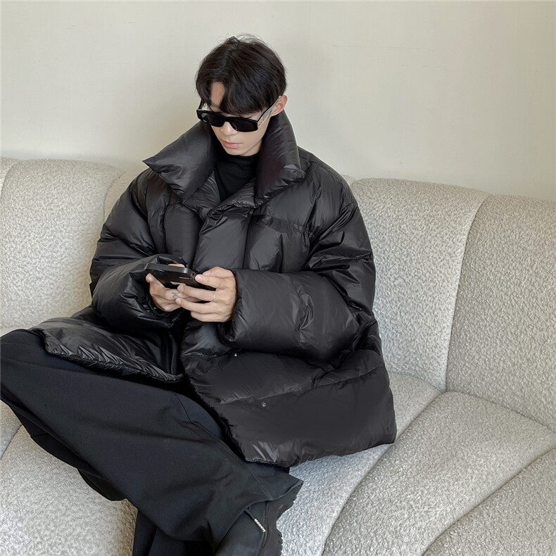 港风白鸭绒羽绒服保暖面包服男潮流休闲羽绒服男YR77968P210控298，男装羽绒服，星座226-1