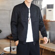 2021春秋季新款中国风夹克男款国风手工扣上衣休闲秋款外套D683P95，男装夹克，星座312B-2