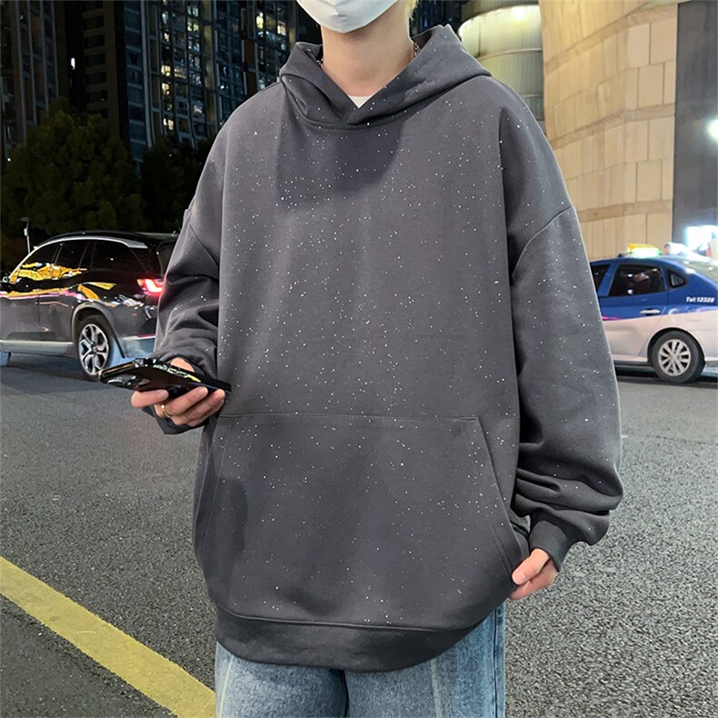 2025春季港风新款满天星碎钻连帽卫衣VE55146-P50,男装卫衣,星座717